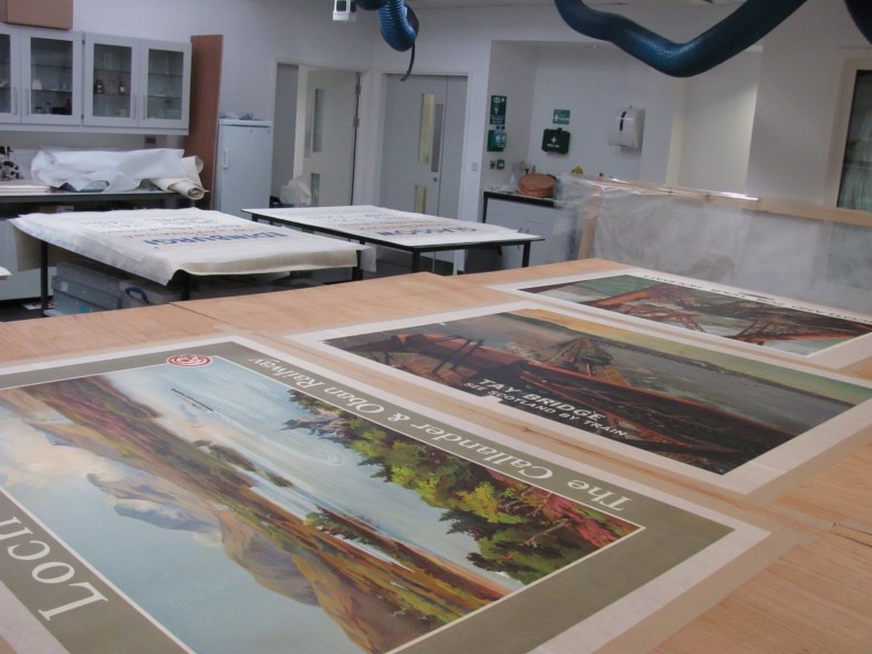 Fig.4. Stretching posters following treatment