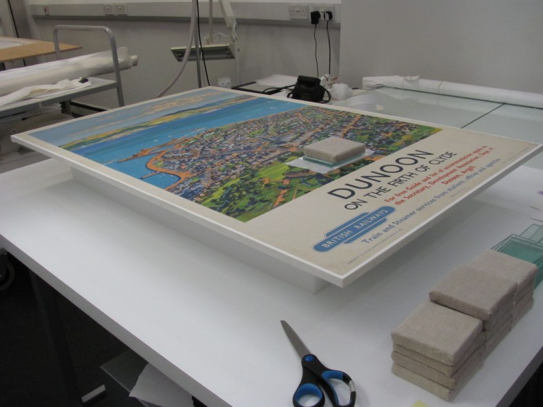 Fig.6. Poster positioned on Foamex board