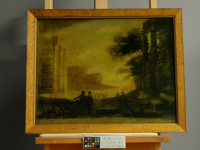 Fig.1 Reverse Glass Print/ recto / BT. Photographer: Daisy Todd © 17/02/2014