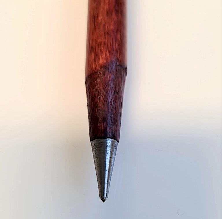 Pointy end of tool (detail). Photography by Talitha Wachtelborn.