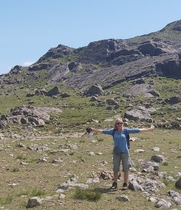 Sarah Lewery on a mountain