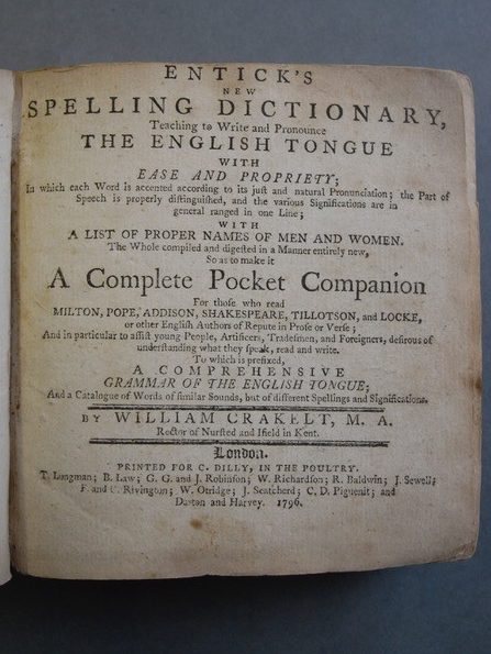 Fig 1.2 – Broken-off board and William England’s 1796 signature