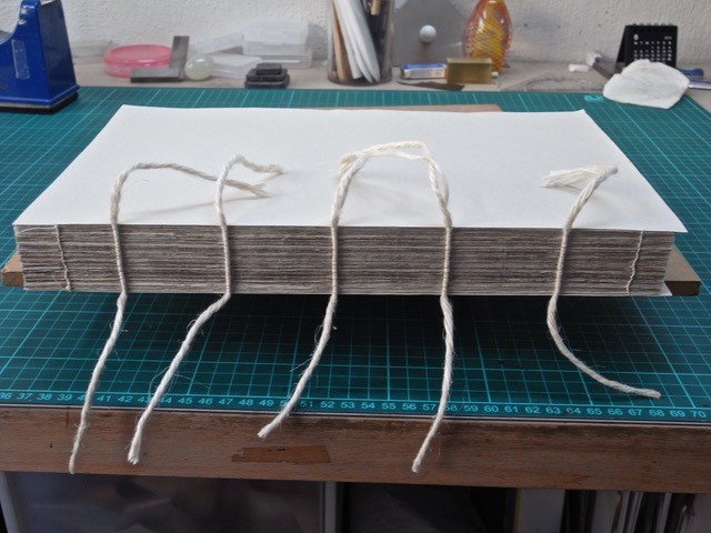 Fig 2.6 – The sewn book.
