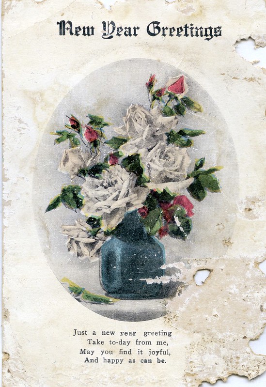 Fig. 1 "New Year Greetings" New Year card